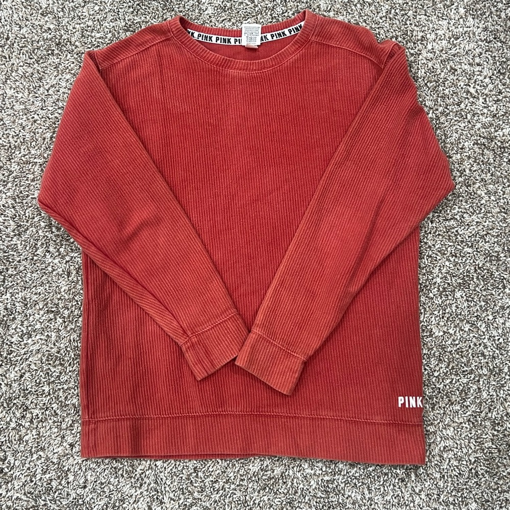 Victoria Secret Pink Crewneck Size Small- Orange